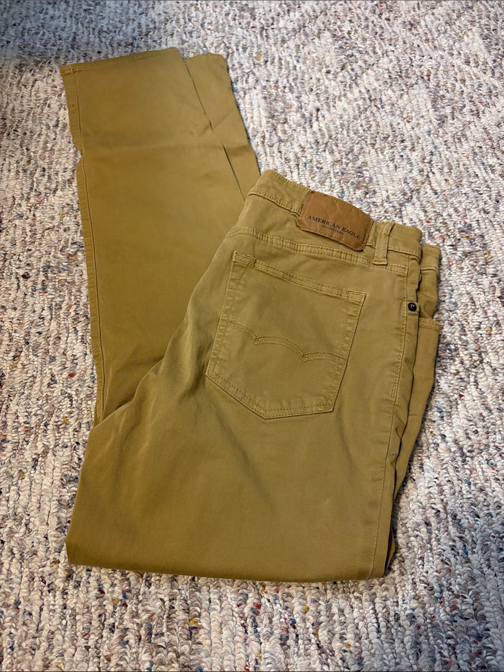 American Eagle Outfitters Men’s Tan Straight Slim Jeans